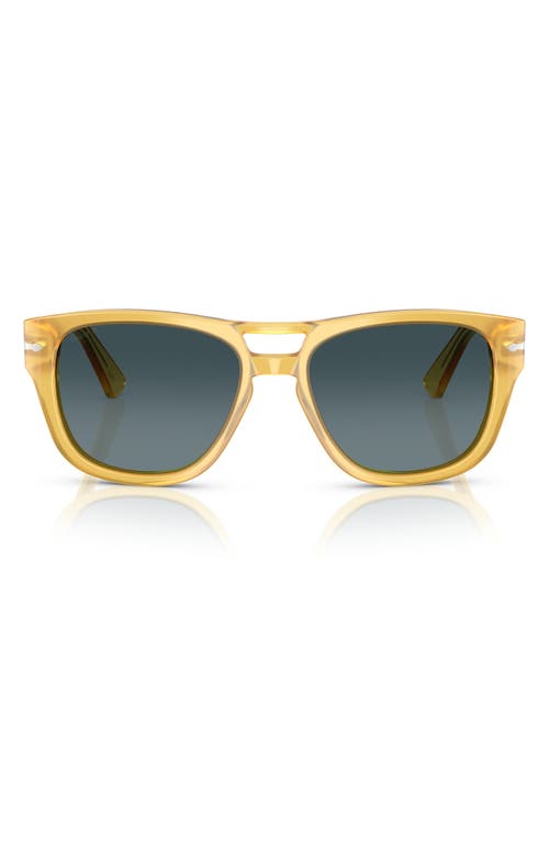 Persol 55mm Square Sunglasses In Yellow Blue Gradient