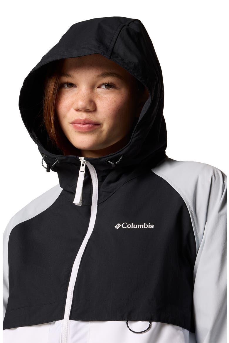 Spire Valley Water Repellent Windbreaker, Alternate, color, WHITE/ BLACK/ CIRRUS