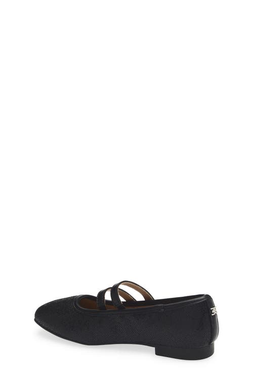 Sam Edelman Kids' Maeve Button Mary Jane Flat In Black