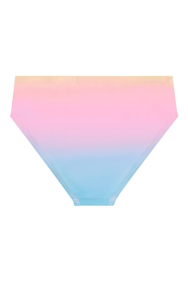 Kids' Ombré Ruffle Two-Piece Swimsuit, Alternate, color, RAINBOW OMBRE
