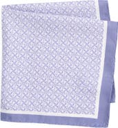 Eton Geometric Silk Pocket Square