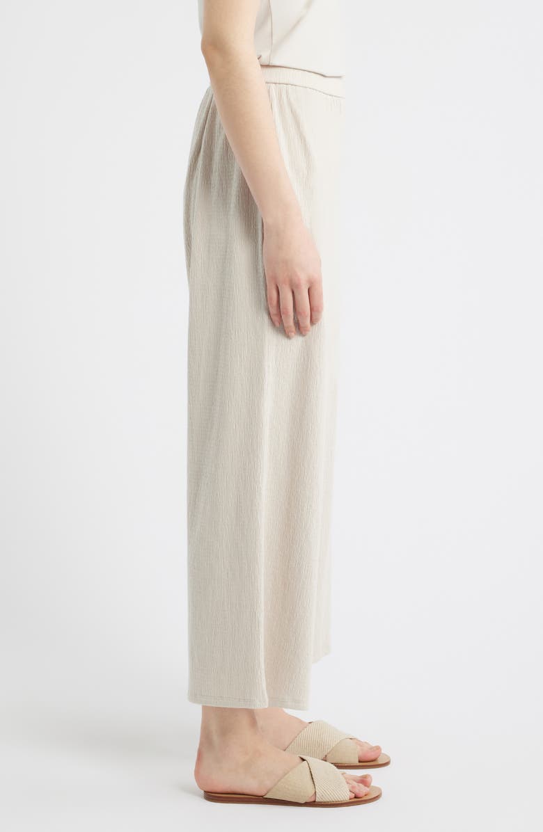 Eileen Fisher Jersey Ankle Wide Leg Pants, Alternate, color, Parus