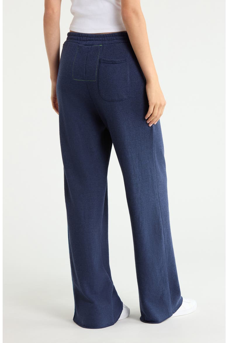 5-Stripe Wide Leg Sweatpants, Alternate, color, NAVY