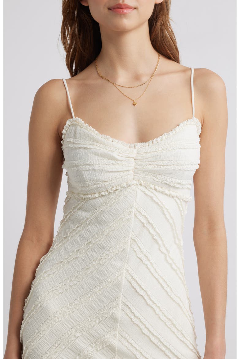 Taryn Chevron Texture Dress, Alternate, color, MOONLIGHT IVORY