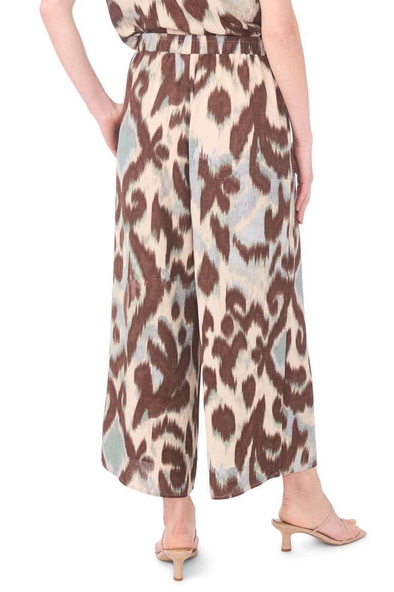 Crinkle Wide Leg Pants, Alternate, color, MOCHA BROWN