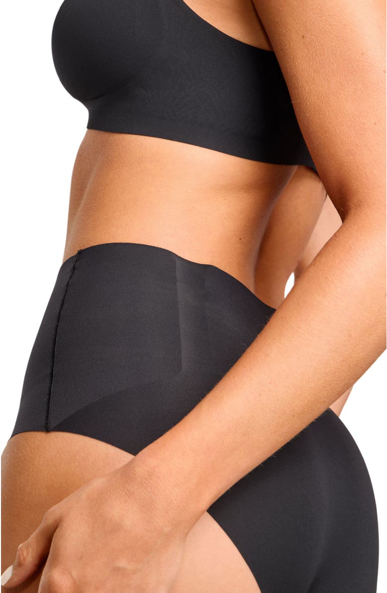 Siella No-Show Shaping Brief, Alternate, color, Black