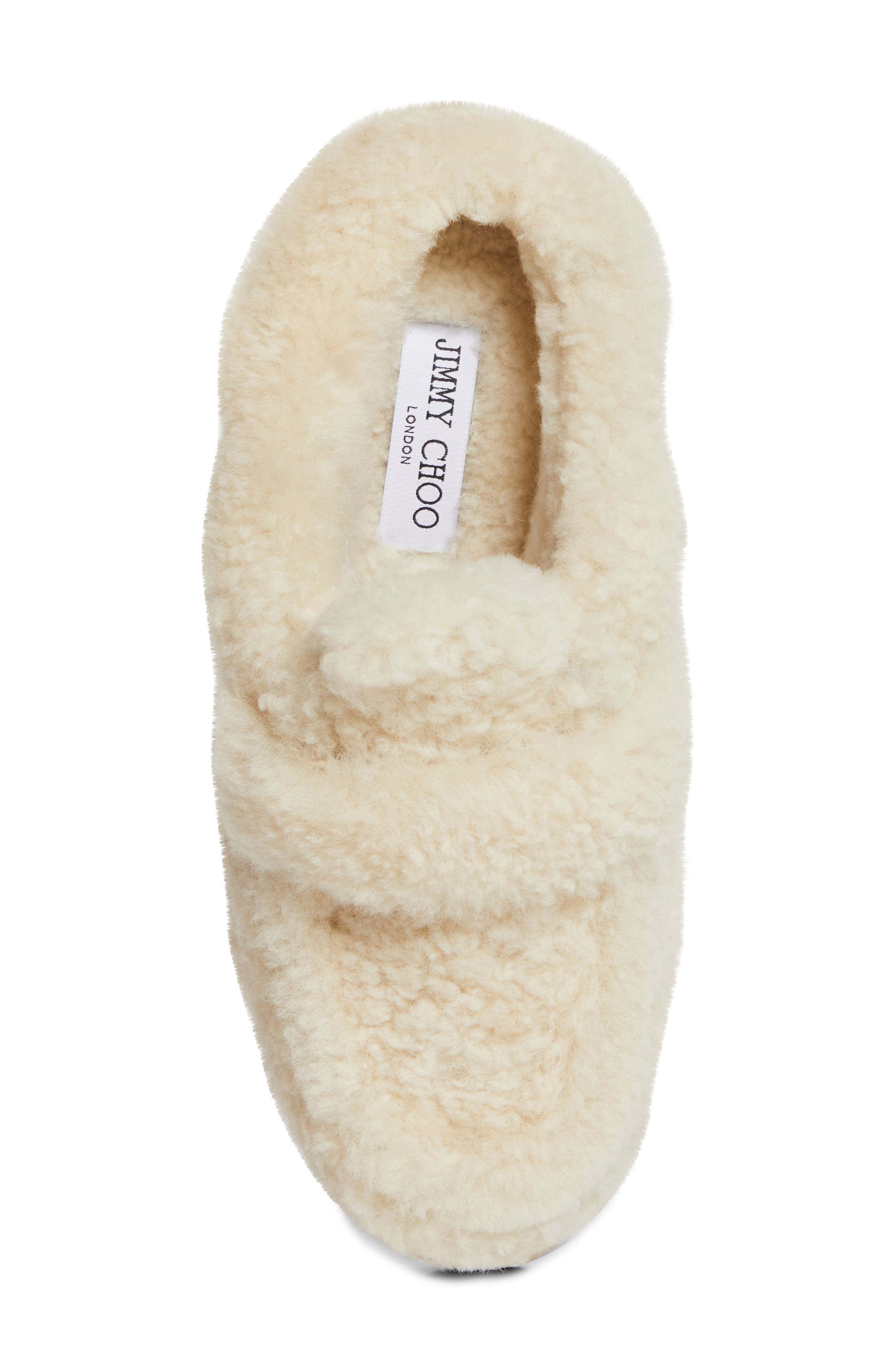 Jimmy Choo Shea Genuine Shearling Loafer Mule, Alternate, color, 