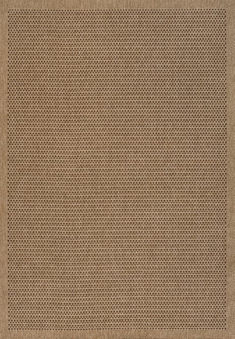 Maxine Easy Jute Contemporary Border Boho Fine Rib Weave Indoor/Outdoor Area Rug