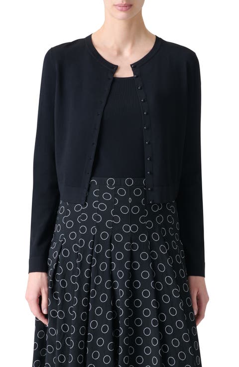 Crop Crewneck Cardigan