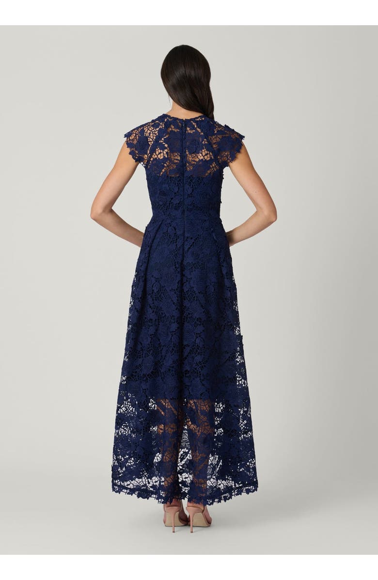 Shoshanna Midnight Brena Cheshire Floral Lace Dress, Alternate, color, Navy