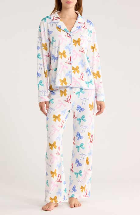 Honeydew Quiet Night Long Sleeve Button-Up Top & Pants Pajamas