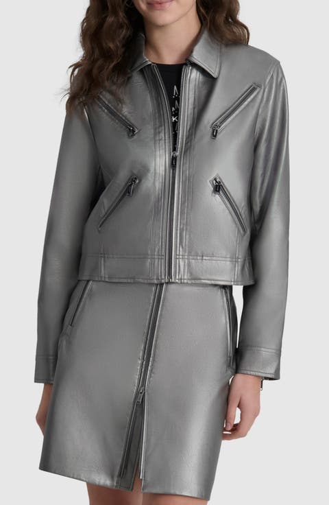 Faux Leather Moto Jacket