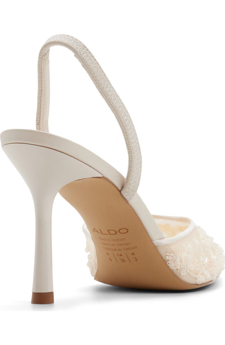 ALDO Carollina Slingback Pointed Toe Pump, Alternate, color, Cream