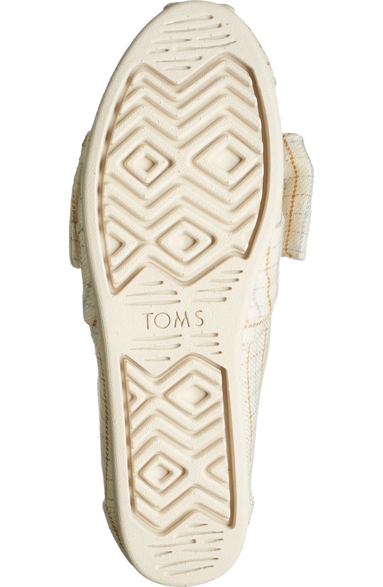 TOMS Check Tie Slip-On Flat, Alternate, color,