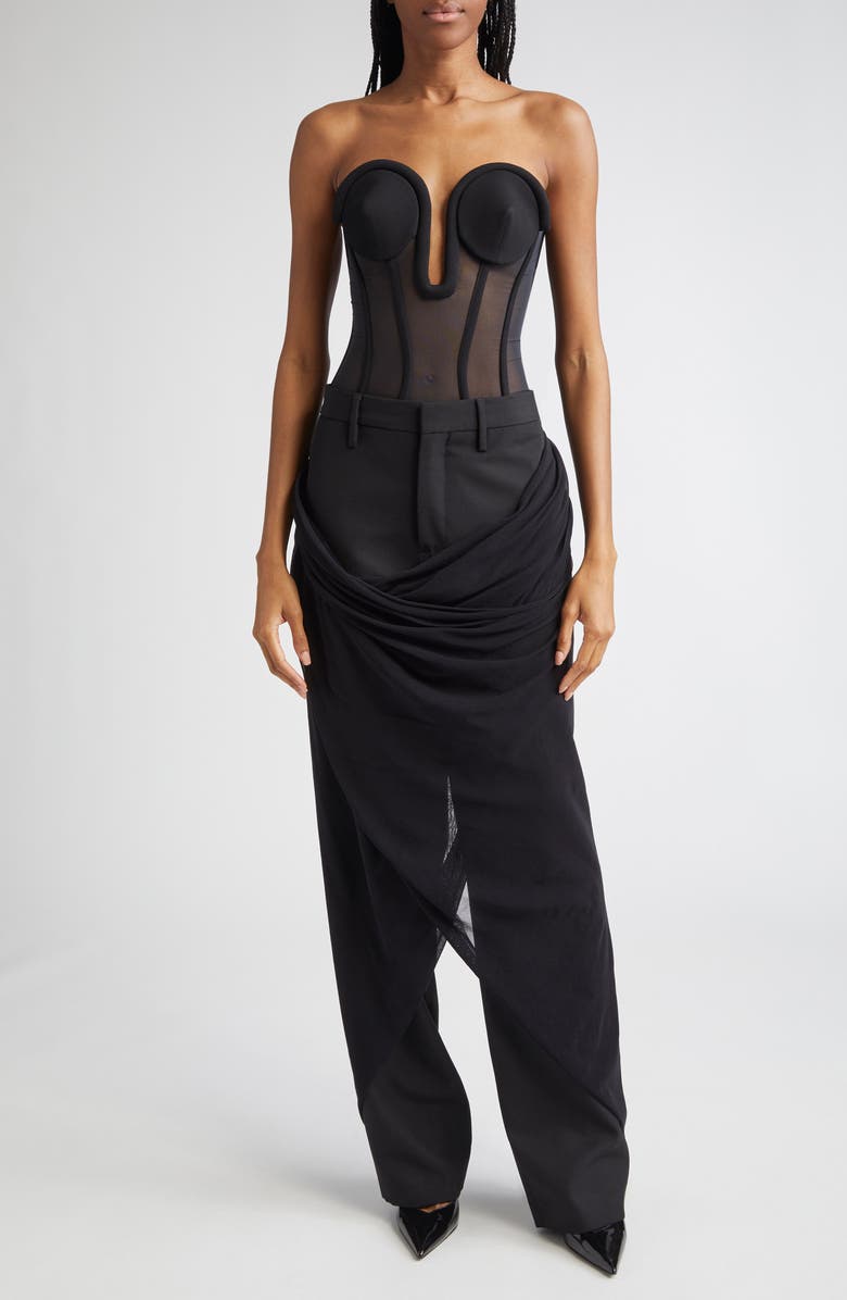 Jean Paul Gaultier The Corset Bodysuit, Alternate, color, 