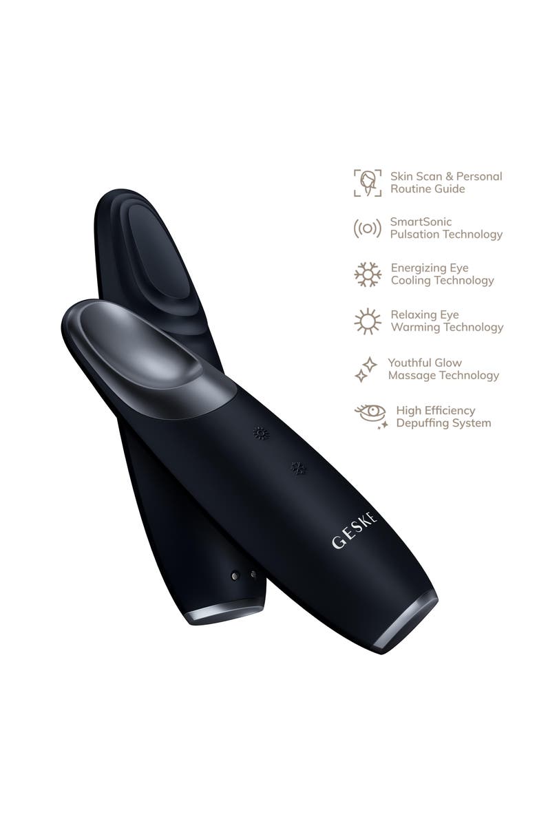 GESKE SmartAppGuided Warm & Cool Eye Energizer | 6 in 1, Alternate, color, Black