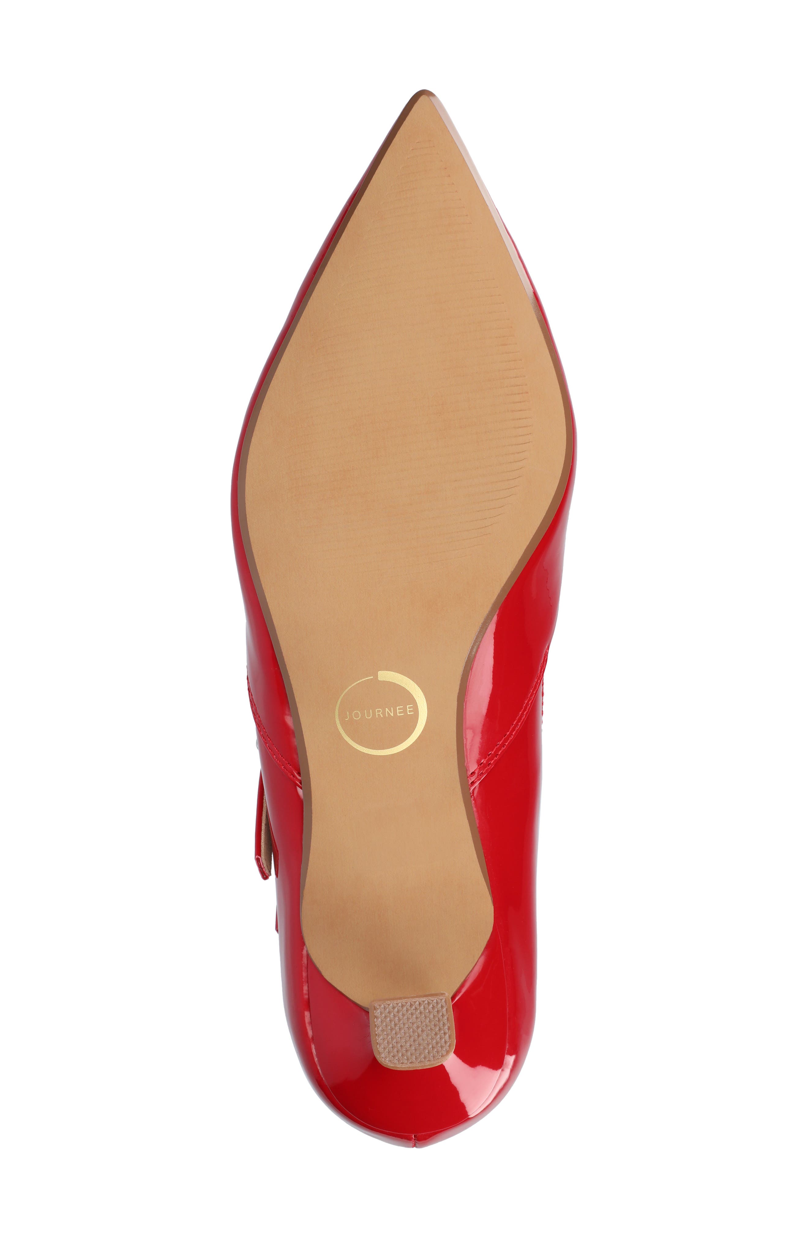 Carnation Kitten Heel Mary Jane Pump - Wide Width Available, Alternate, color, RED