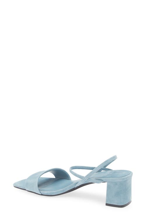 Jeffrey Campbell Adapt Ankle Strap Sandal In Pastel Blue Suede