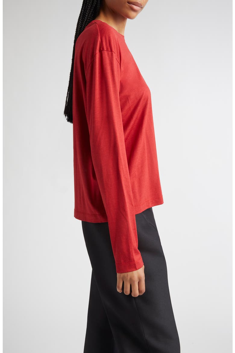 Classic Long Sleeve T-Shirt, Alternate, color, POPPY