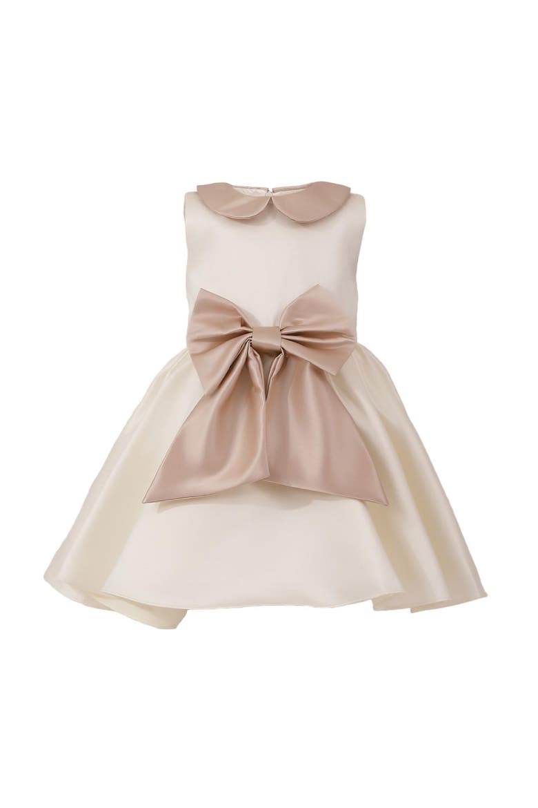 Petal Bow Gown, Alternate, color, Ivory