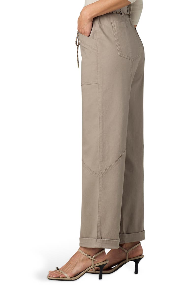 Ultra Skyrise High Waist Relaxed Stretch Cotton Pants, Alternate, color, MOONROCK