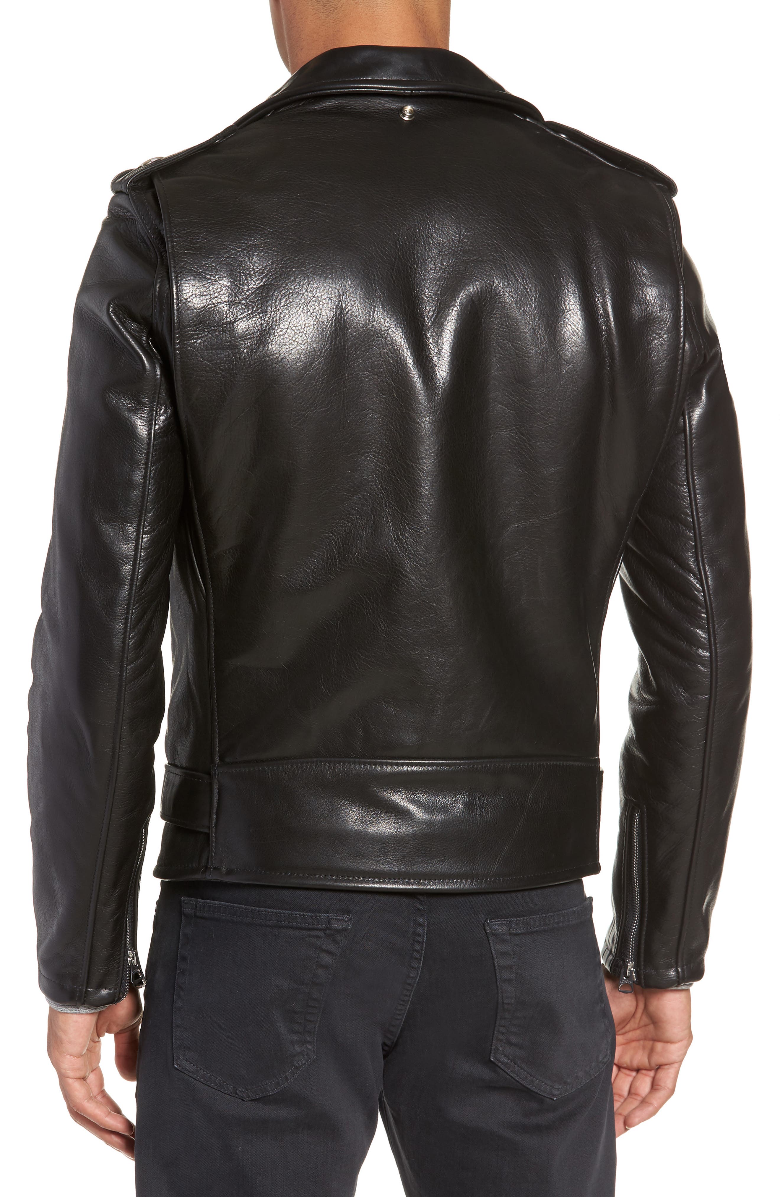 Schott NYC '50s Cowhide Leather Moto Jacket — фото 2