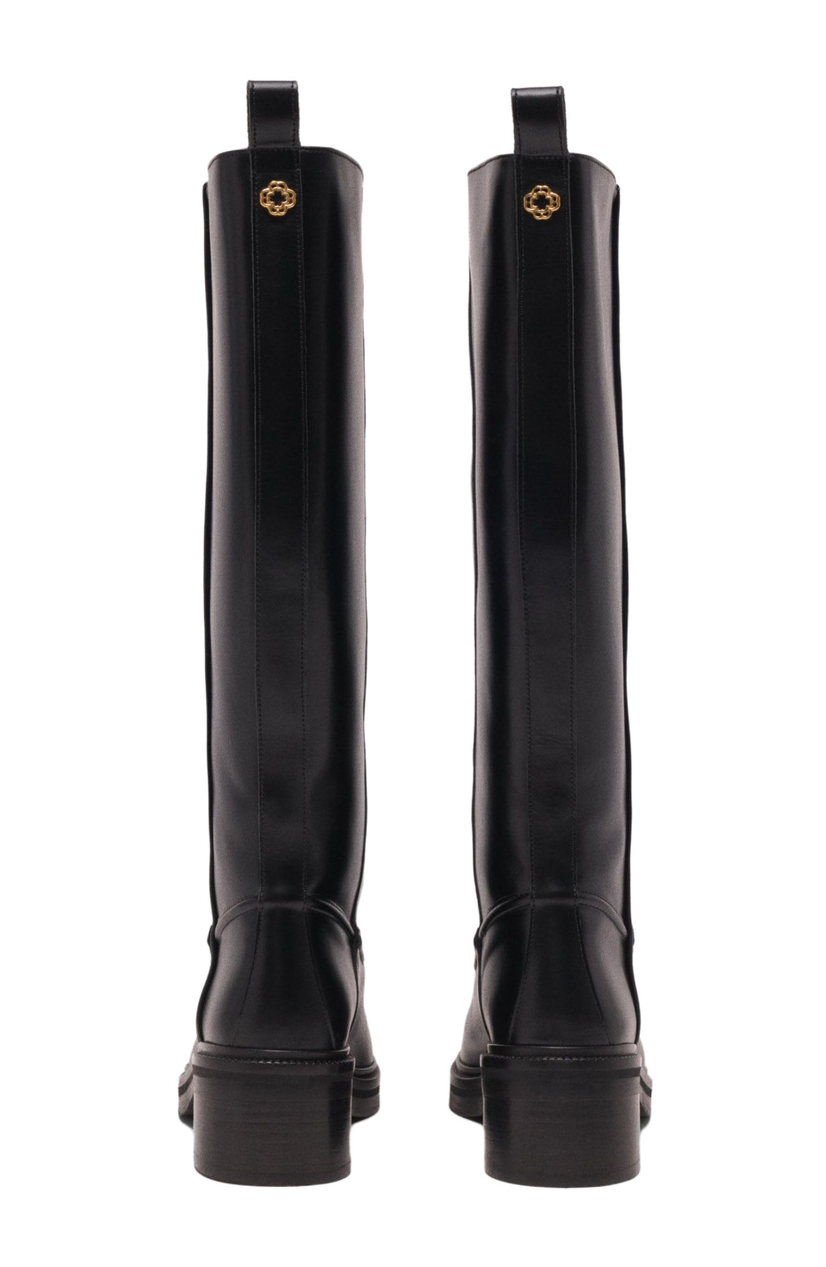 maje Leather boots, Alternate, color, Black