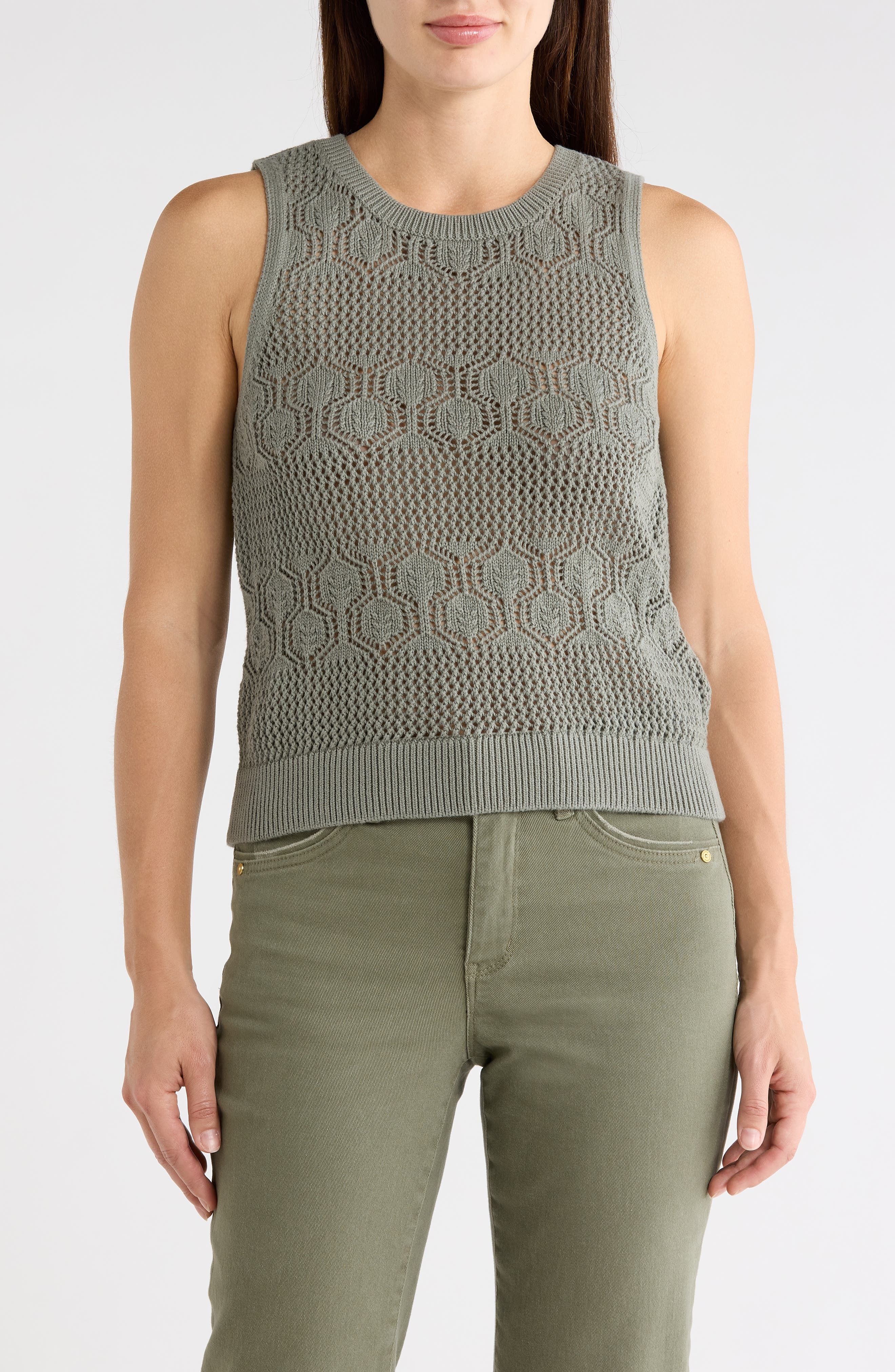 Honore Cotton Crochet Tank - image 3