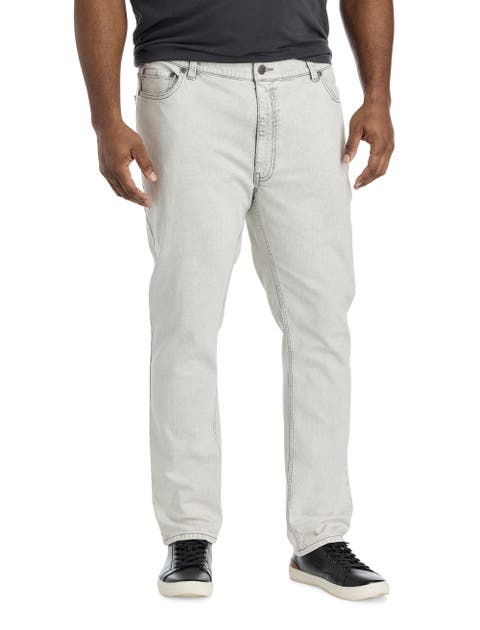 Big & Tall Acid Washed Tapered-fit Jeans