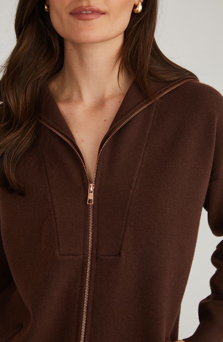 525 Amanda Relaxed Johnny Collar Sweater, Alternate, color, 