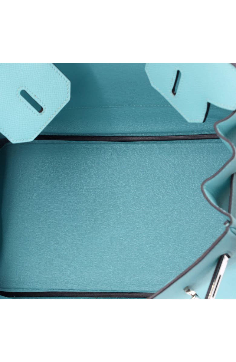 Pre-Owned Hermes Birkin Handbag Blue Epsom with Palladium Hardware 30, Alternate, color, Bleu Atoll