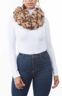 MARCUS ADLER Faux Fur Infinity Scarf