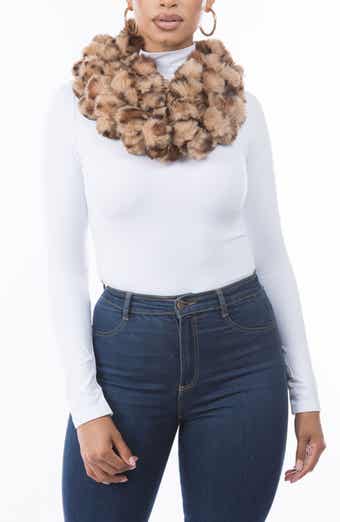 MARCUS ADLER Faux Fur Infinity Scarf