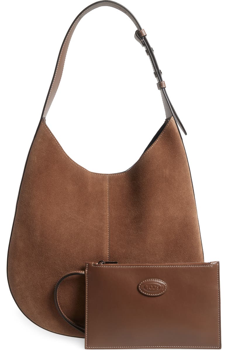 Tod's Medium Di Leather Hobo Bag, Alternate, color,