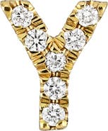 Bony Levy Icon Diamond Initial Single Stud Earring