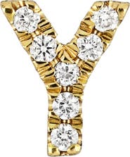 Bony Levy Icon Diamond Initial Single Stud Earring (Nordstrom Exclusive)