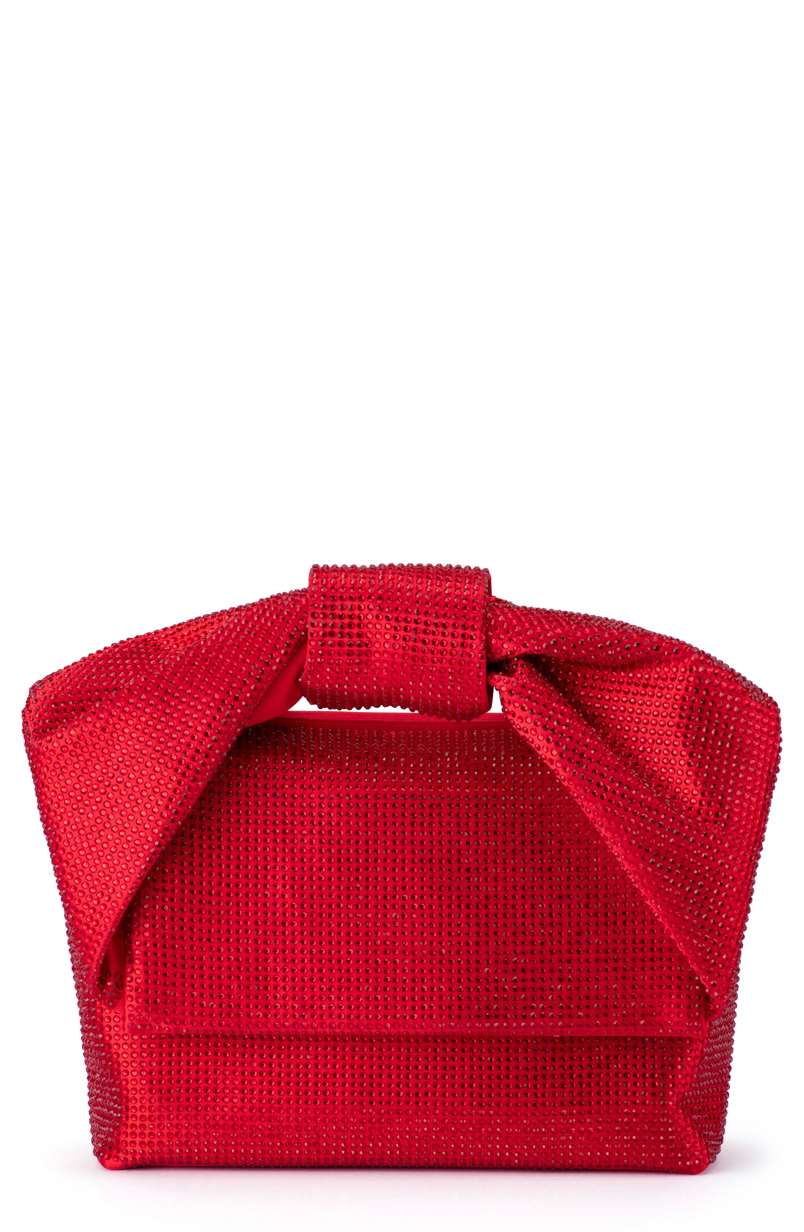 Olga Berg Alinta Hotfix Top Handle Bag in Red 