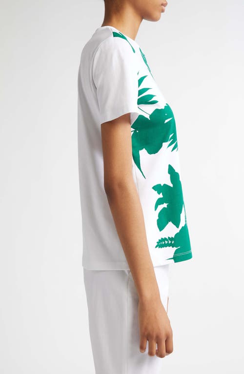 Max Mara Won Crystal Embellished Parrot T-shirt In Green