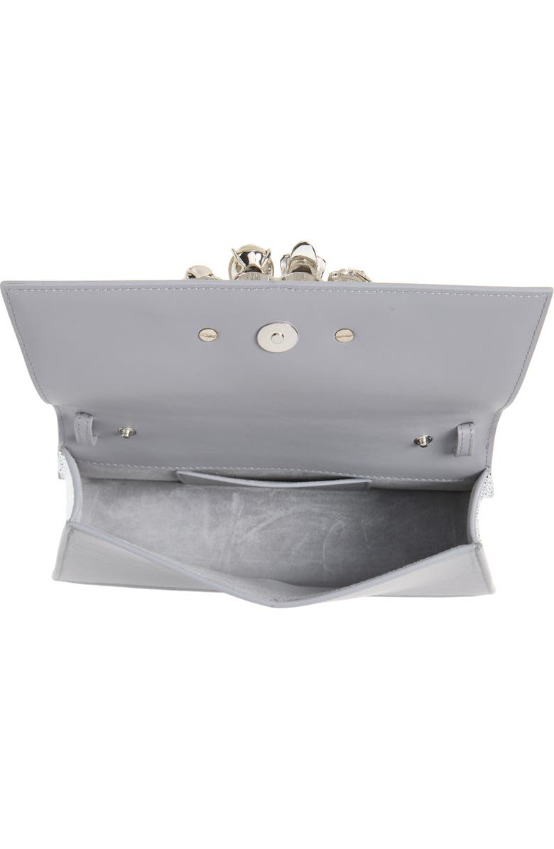 McQueen Mini Jeweled Shoulder Bag, Alternate, color, Lead
