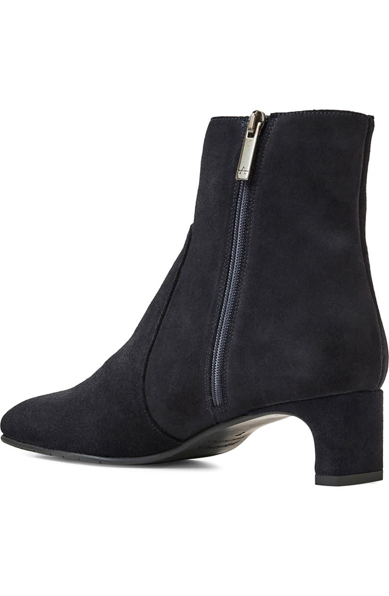 Aquatalia Siela Weatherproof Bootie, Alternate, color, Navy Suede