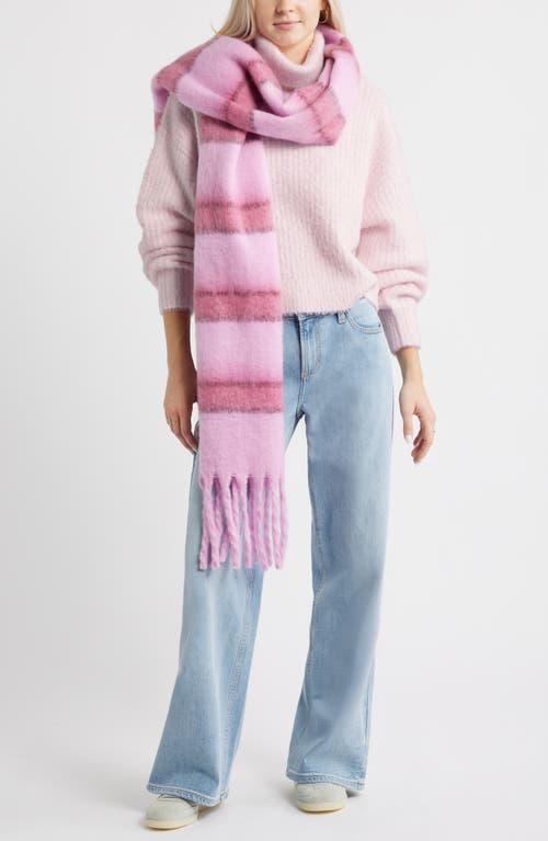 Bp. Fuzzy Turtleneck Sweater In Pink