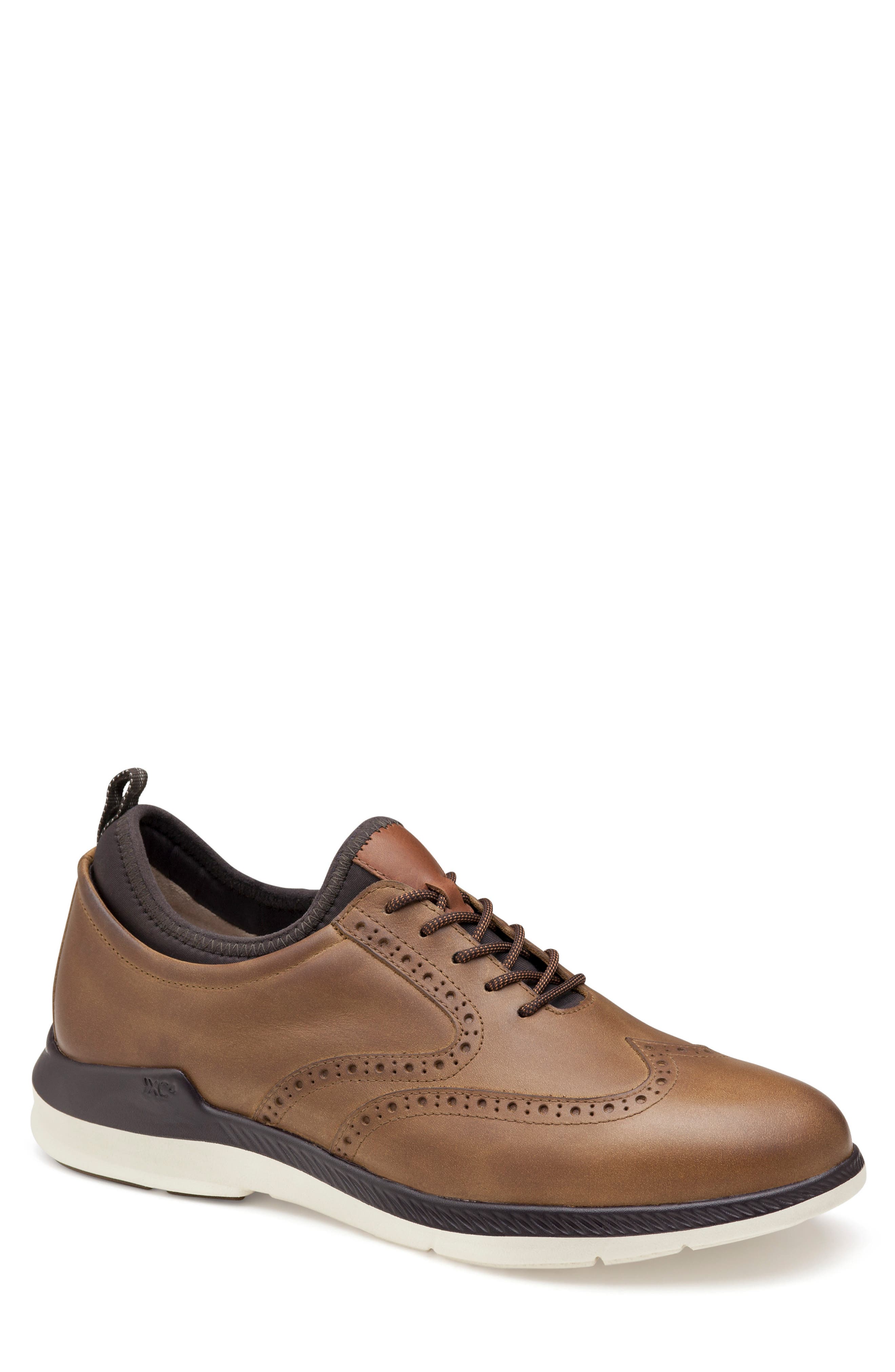 XC4 Lancer Wingtip Leather Oxford, Main, color, TAN