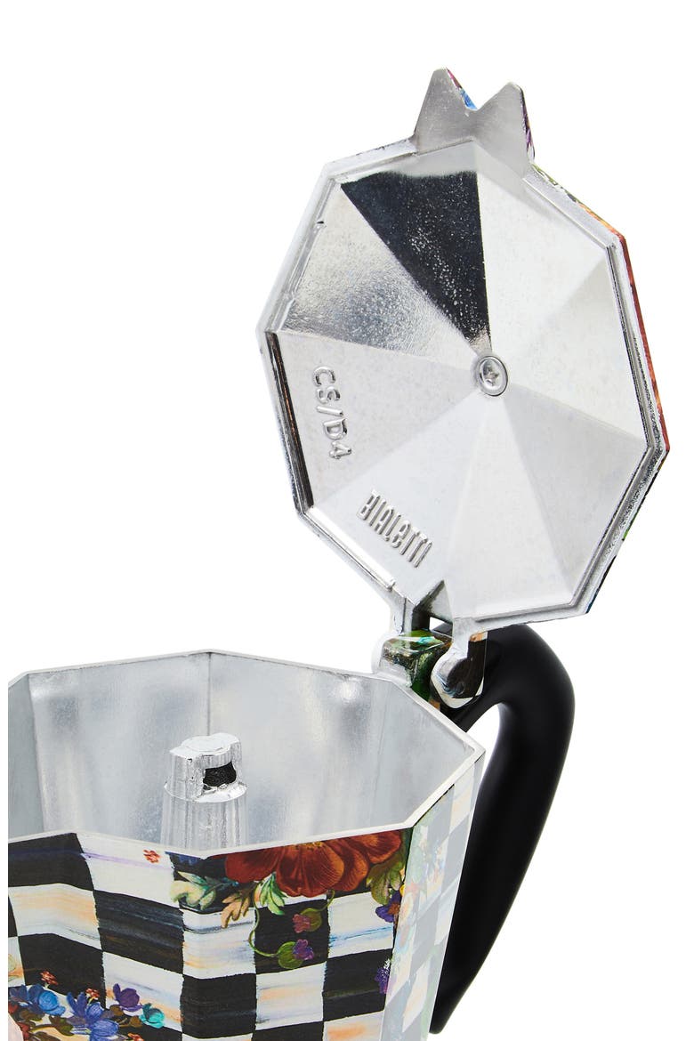 Courtly Flower Market 6-Cup Moka Pot, Alternate, color, COURTLY