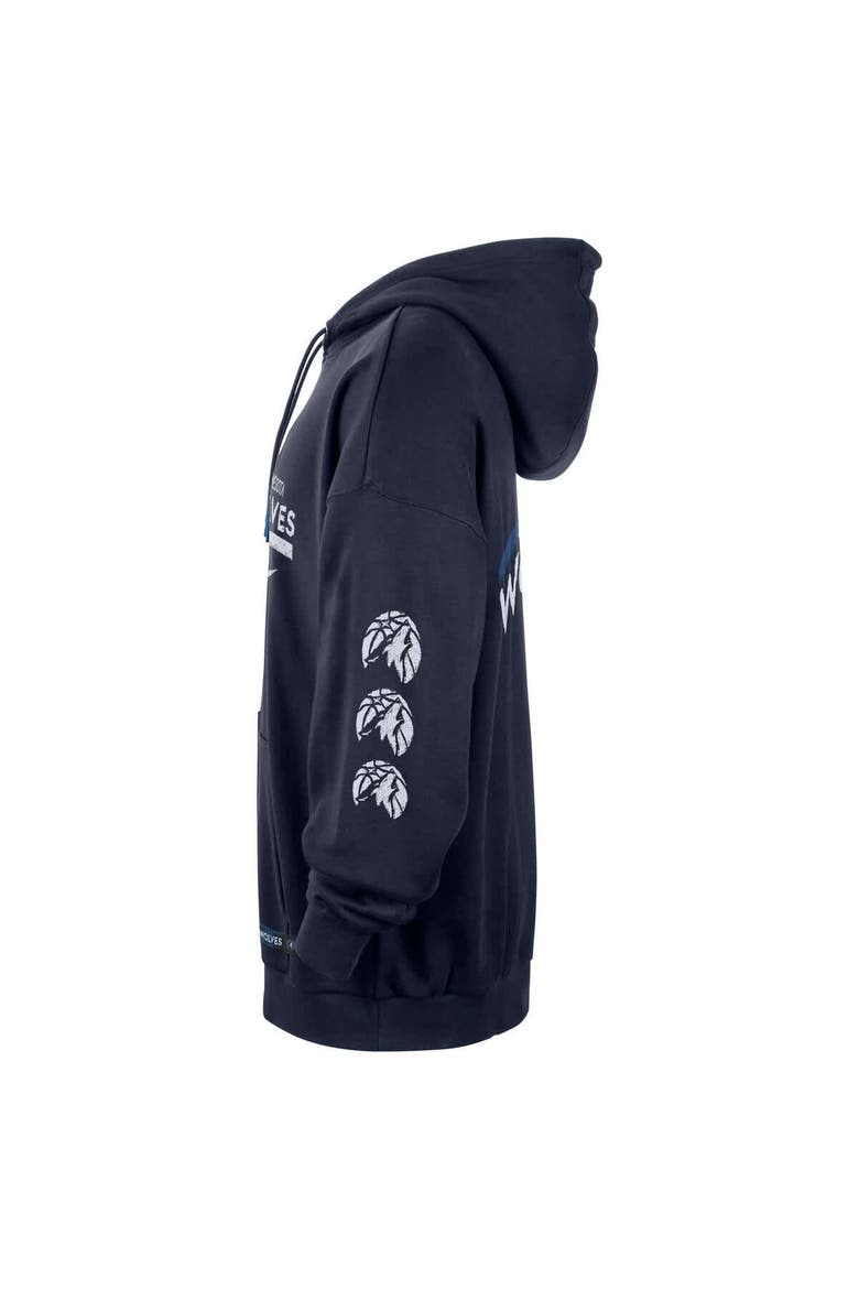Men's Nike Navy Minnesota Timberwolves Courtside Club Premium Hoodie, Alternate, color, Navy