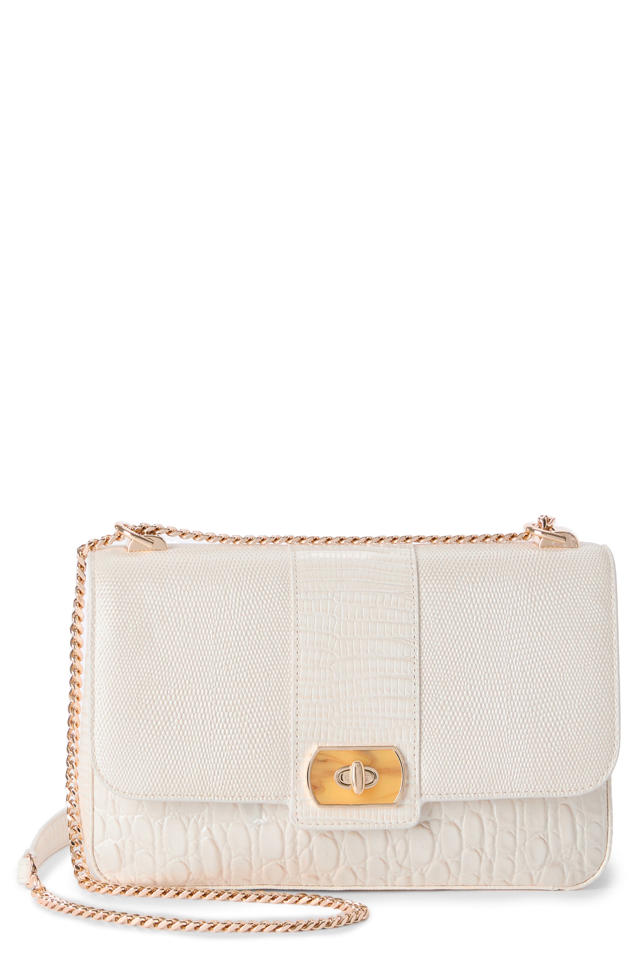 Brahmin Rosalie Embossed Leather Crossbody Bag, Main, color, 