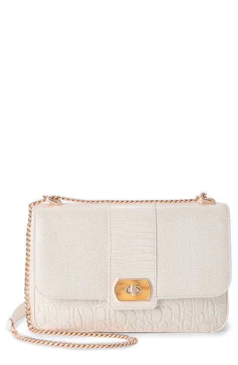 Rosalie Embossed Leather Crossbody Bag