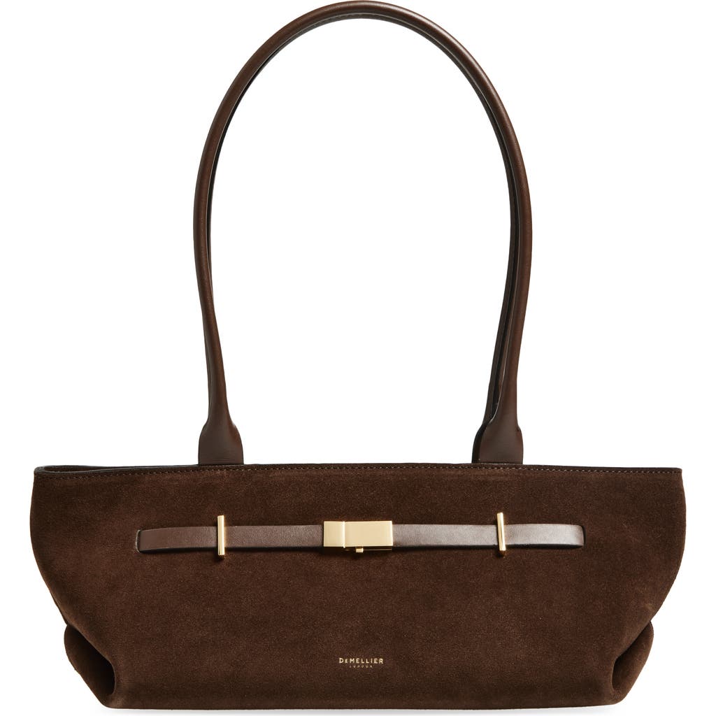Demellier The New York Leather Shoulder Bag In Brown