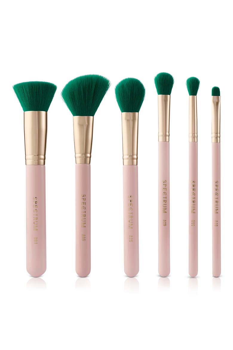 Beverly Hills 6-Piece Makeup Brush Set, Alternate, color, PINK