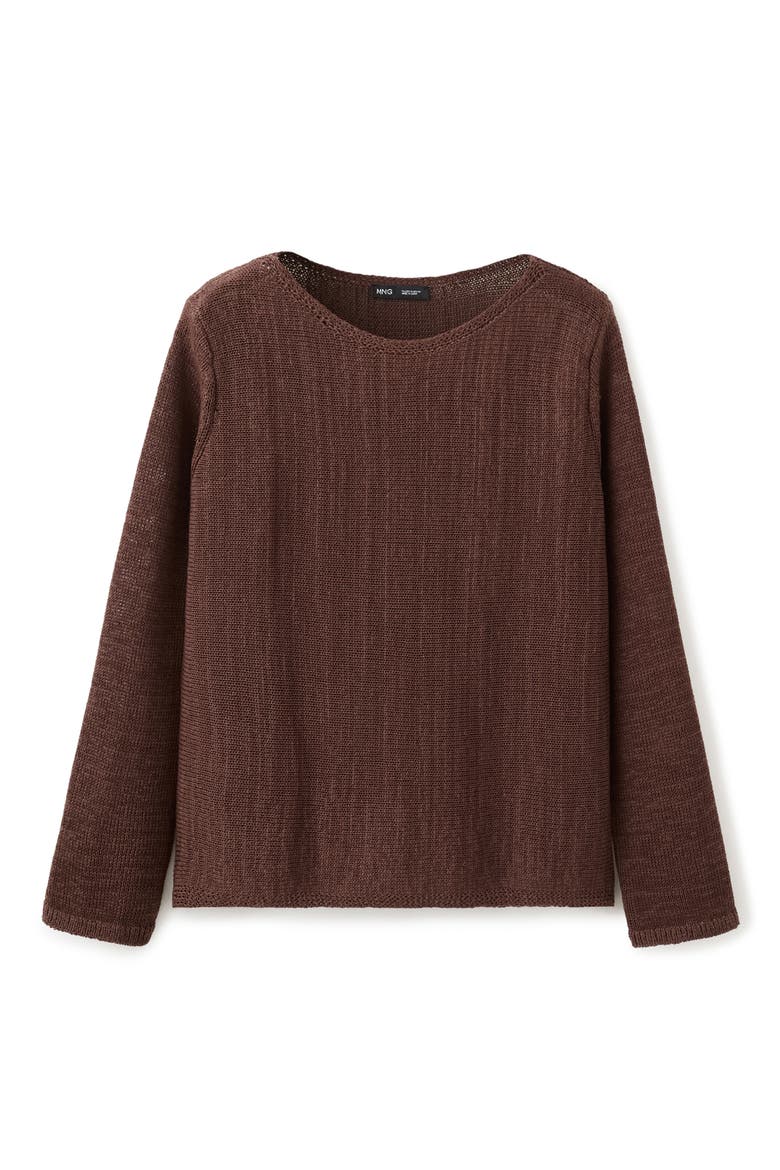 Relaxed Fit Sweater, Alternate, color, CHOCOLATE
