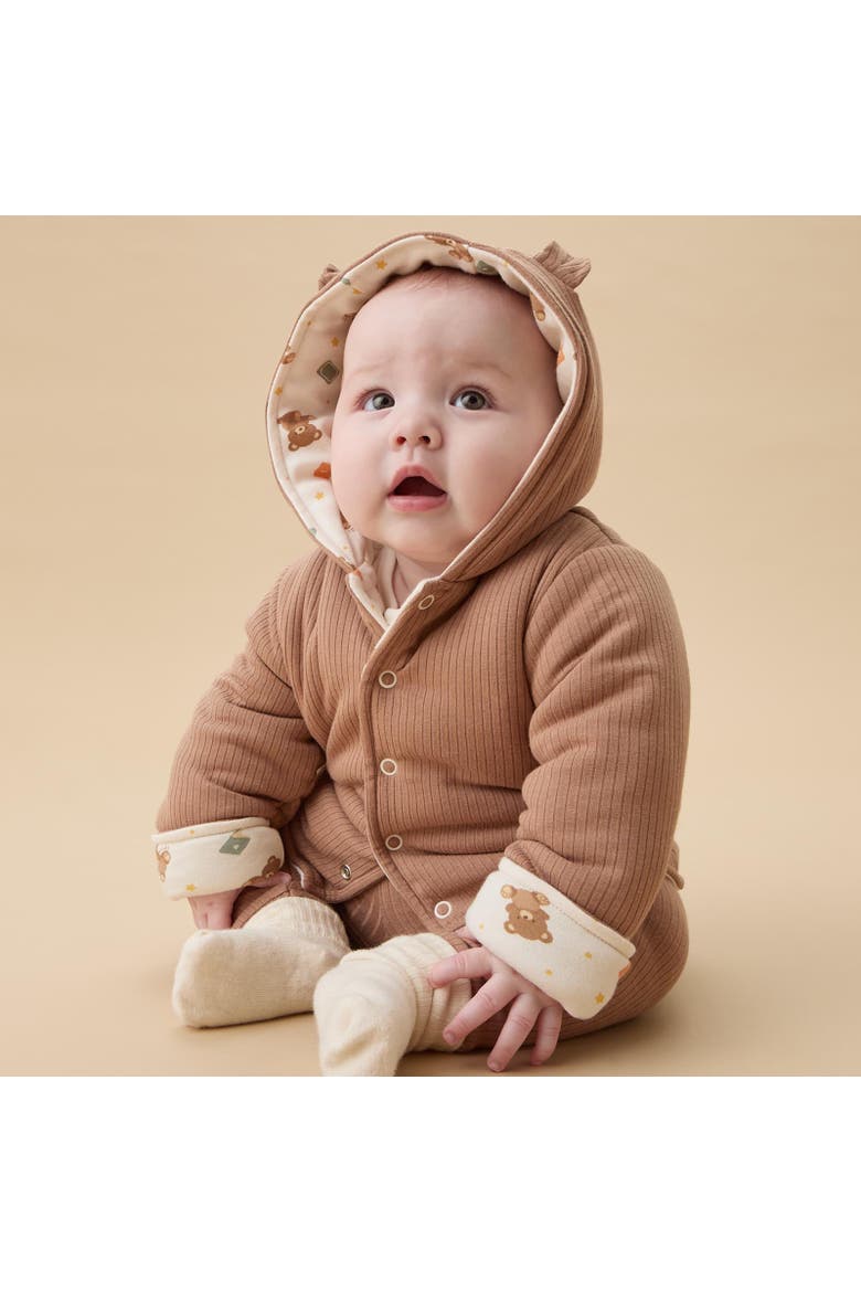 Teddy Bear Reversible Hooded Jacket, Alternate, color, Teddy Bear Print